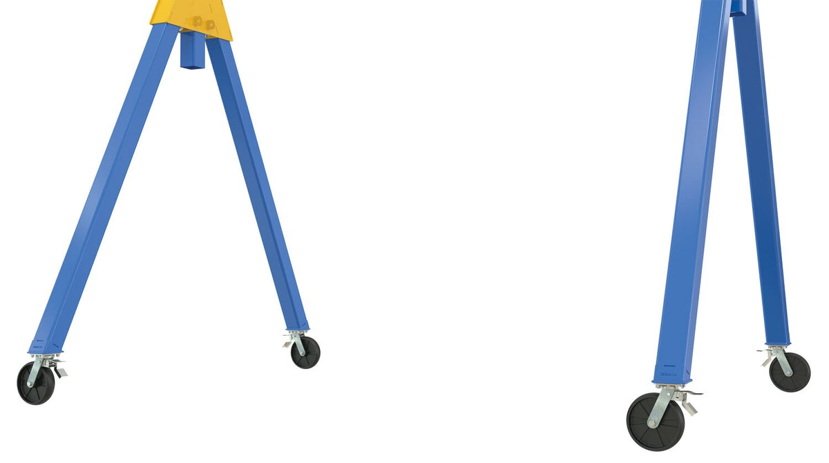 Grúas pórtico de acero ajustables de Vestil Manufacturing Corp con ruedas de bloqueo total - Desmontable– – Ahora disponibles en MTN Shop US. - imagen 2