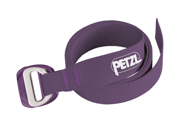 adjustable Petzl belt with buckle.