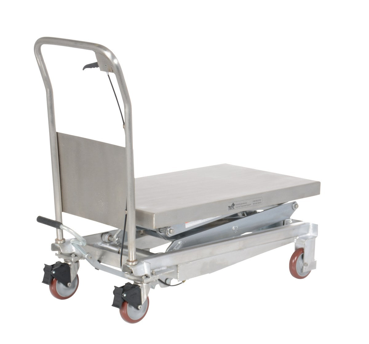 Carros elevadores hidráulicos parcialmente de acero inoxidable de Vestil Manufacturing Corp– – Ahora disponibles en MTN Shop US. - imagen 6