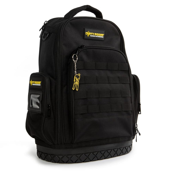 Dirty Rigger Technicians Backpack– The Dirty Rigger Gear Bag has 12 liters of space for tools, tablets, and more. This padded tool bag with shoulder strap is ideal for riggers, construction use, and more. – Now available at MTN Shop US.
