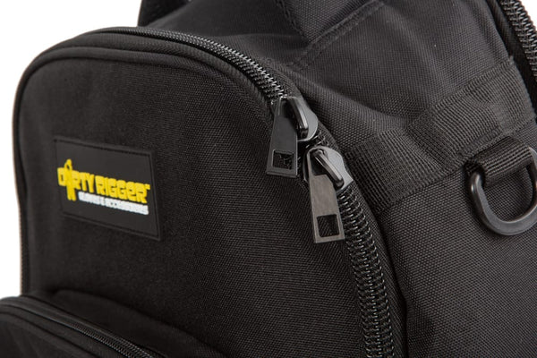 Dirty Rigger Technicians Backpack– The Dirty Rigger Gear Bag has 12 liters of space for tools, tablets, and more. This padded tool bag with shoulder strap is ideal for riggers, construction use, and more. – Now available at MTN Shop US.
