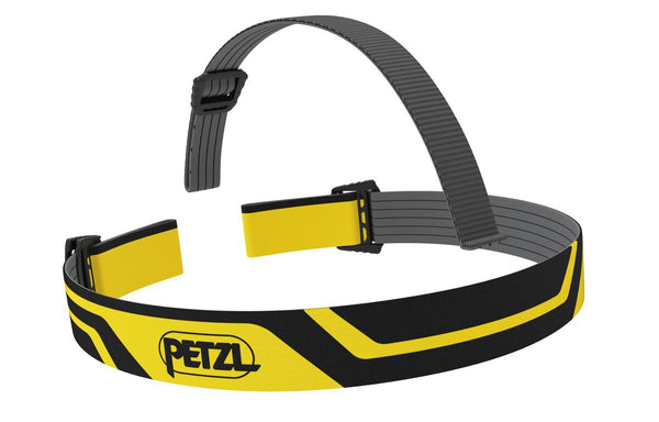 Spare headband for Petzl XENA headlamp with double buckle adjustment for a secure and customizable fit.