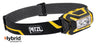 Petzl ARIA® 2 compact headlamp with 450 lumens, designed for tradespeople and maintenance professionals. Durable, waterproof, dustproof, and impact-resistant, with a wide, uniform beam and Hybrid Concept battery compatibility.