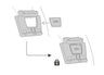 Black Petzl Slot Adapt headlamp mount