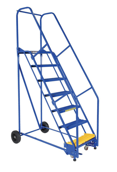 Escaleras rodantes para almacén de Vestil Manufacturing Corp (6-11 escalones)– – Ahora disponibles en MTN Shop US.