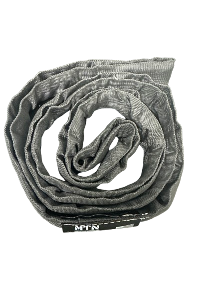 MTN Round Slings– MTN Slings are designed to match theatrical settings and safely perform during all of your lifting applications. For sale in 2', 3', 4', 6', 8' 9', 12' lengths. Best round slings for rigging, lightweight, OSHA certified, black theatrical color. – Now available at MTN Shop US.