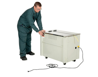 Máquina flejadora semiautomática Vestil Manufacturing Corp– – Ahora disponible en MTN Shop US.