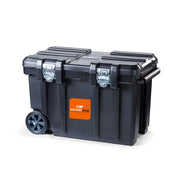 CM BatteryStar Hoist Carrying Case, closed carrying case with wheels and CM BatteryStar label