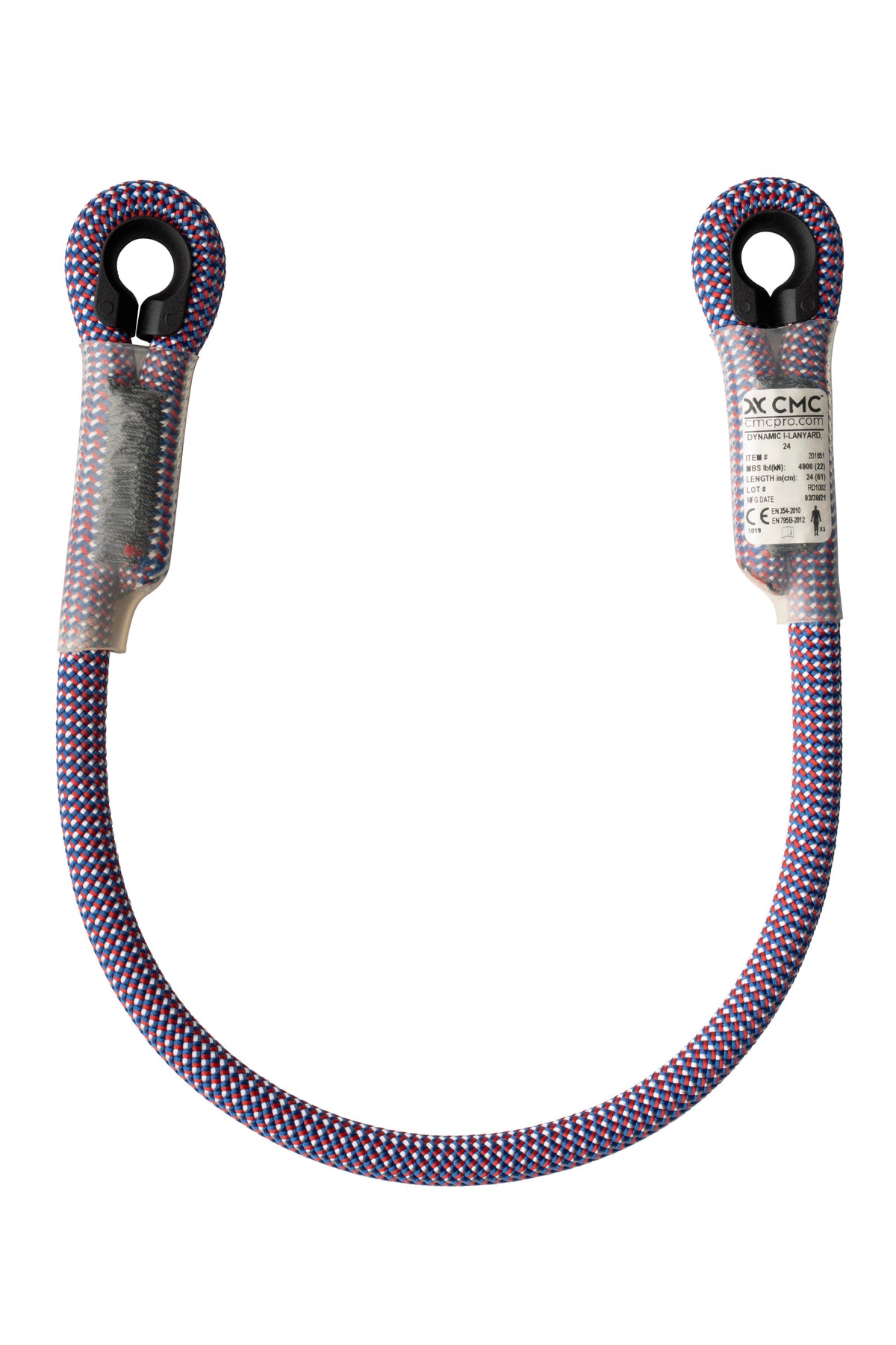 CMC Dynamic I-lanyards, dynamic rope I-shaped lanyard, SKU 201851, shown in use - imagen 7