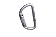 CMC Stainless Steel Carabiner, large stainless steel locking rescue carabiner, SKU 300011, side view - imagen 4