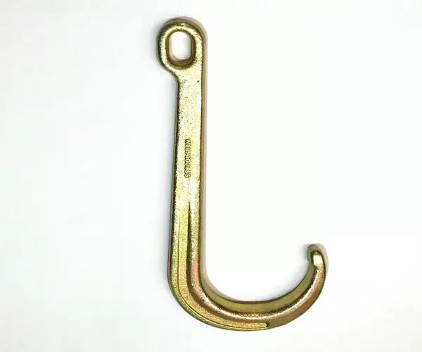  Gancho en forma de J corto forjado con una capacidad de 5400 lb en proporción 4:1 y cromado de zinc amarillo - imagen 2