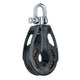 Polea simple Harken Black Magic de 75 mm - Giratoria