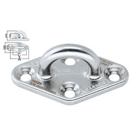 Padeye estándar de diamante de acero inoxidable de 98 mm Harken: el punto de anclaje de diamante de acero inoxidable IN689 de Harken Diamond Standard Padeye de 98 mm, construido con acero inoxidable 316, está diseñado para una instalación permanente en una estructura. Su finalidad es proporcionar un punto seguro para la fijación de dispositivos de anclaje o equipos de protección personal, garantizando la seguridad en los trabajos en altura. – Ahora disponible en MTN Shop US.