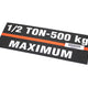 CM Etiqueta de capacidad Modelo J