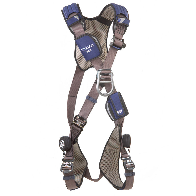 3M™ DBI-SALA® ExoFit NEX™ Crossover-Style Climbing Harness - Quick Connect Chest and Leg Straps and Aluminum Front D-ring (Front View not on Model) - imagen 3