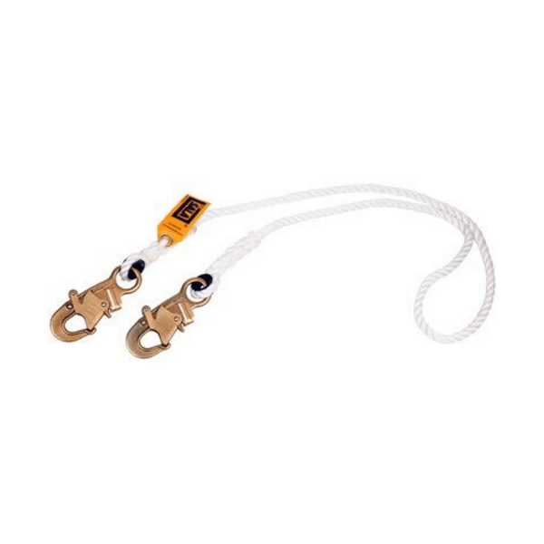 3M™ DBI-SALA® Rope Positioning Lanyard with User Friendly Snap Hooks on Leg Ends and Polyester / Nylon Rope