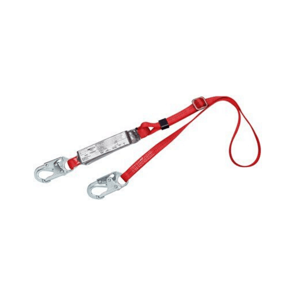 3M™ Protecta® PRO™ Pack Adjustable Shock Absorbing Single-Leg Lanyard with Self-Locking Snap Hooks
