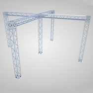Paquete de stand de armadura para feria comercial MTN: stand de isla (estructura de 5 torres) - imagen 3