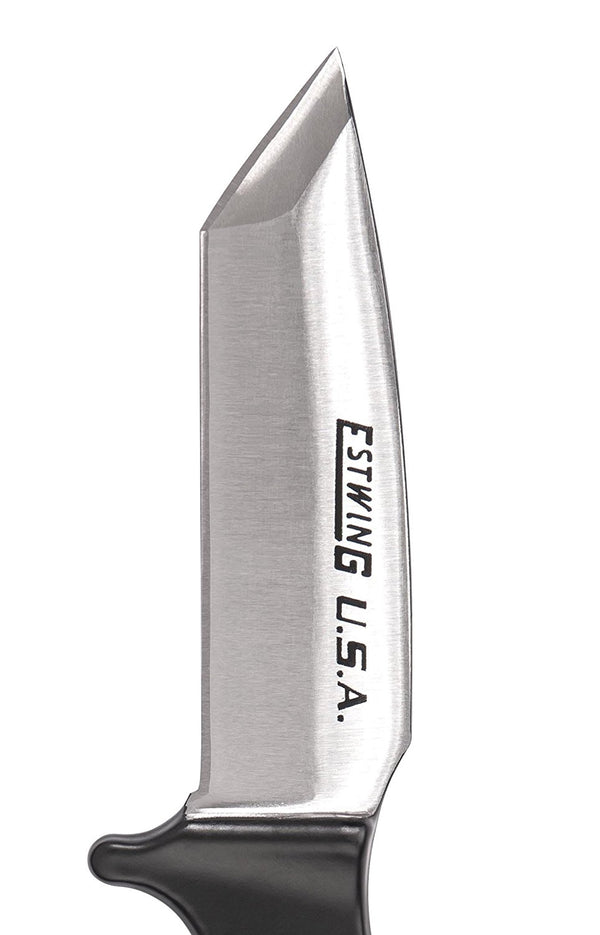 Estwing® 4" and 6" Fixed Blade Steel Tanto Knife– Estwing’s Tanto Knife is the ultimate in durability and design. Styled after japanese swords, it has a dagger like design. It is also lightweight and easy to carry. The Tanto is forged in one piece of U.S. steel, with hand sharpened edges and an outdoor powder coated hilt. The double beveled blade makes it easy to sharpen. The Tanto knife is available in the 4" or 6" blade and comes with a high quality nylon sheath. – Now available at MTN Shop US.