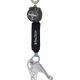 Mini SRL personal de 6' con gancho de barra de refuerzo de aluminio, incluye mosquetón de conexión dorsal de acero - CSA