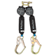Mini SRL personal de 6' con miniganchos de acero para barras de refuerzo, incluye conector dorsal de acero de triple bloqueo