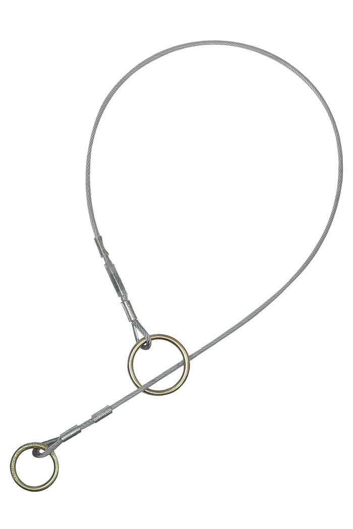 Anclaje de eslinga pasante de cable con cable de acero galvanizado