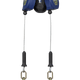 Cable FT-X™ de 8', clase 2, SRL personal de borde de ataque, de dos patas con ganchos de seguridad giratorios de acero