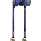 SRL personal de borde de ataque FT-X™ EdgeCore™ Clase 2 de 8', de dos patas con miniganchos de acero para barras de refuerzo