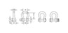 CM Shackle – Screw Pin (Carbon Steel)– Buy CM Carbon Steel Shackles in 1/4", 5/16", 3/8", 1/2", 5/8", 3/4" sizes. Highest WLL shackles, painted black for theatrical use. M646B, M647B, M648B, M650B, M651B, M652B – Now available at MTN Shop US.