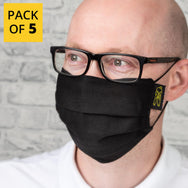 Mascarillas faciales de tela Dirty Rigger (paquete de 5): mascarilla facial lavable Dirty Rigger® 100 % algodón. Diseño plisado para libertad de movimiento y comodidad excepcional. – Ahora disponible en MTN Shop US. - imagen 4