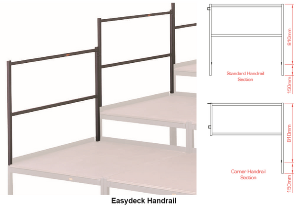 Doughty Easydeck Modular Staging - Handrail