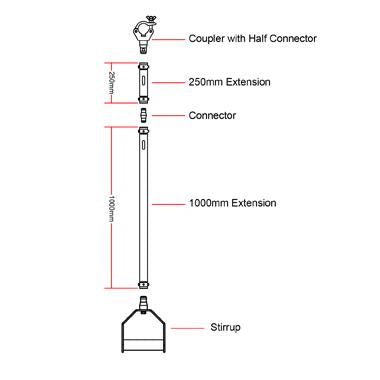 Cómo utilizar el estribo de brazo abatible modular Doughty (aluminio) - Tienda MTN - imagen 3
