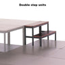 Modular Staging Solution: Doughty Easydeck Step Units(Double). Supplied by MTN Shop EU