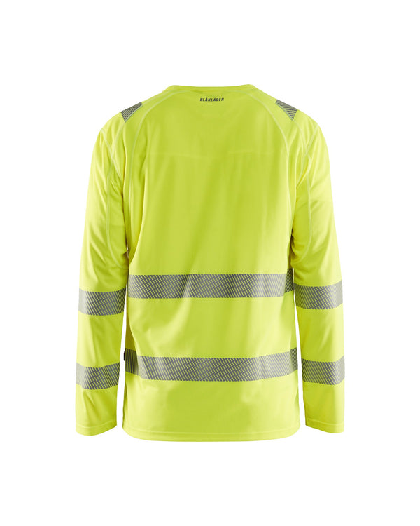 Blaklader Hi Vis Long Sleeve T Shirt– The long-awaited Blaklader hi-vis mesh vest is here at last. Built like the rest of our garments the quality is unrivalled in the vest arena. The contrast with black fabric allows you to work at your best while keeping the garment clean and visible as long as possible. – Now available at MTN Shop US.