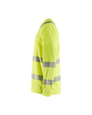 Camiseta de manga larga Blaklader Hi Vis: el tan esperado chaleco de malla de alta visibilidad Blaklader ya está aquí. Construido como el resto de nuestras prendas, la calidad no tiene rival en el ámbito de los chalecos. El contraste con la tela negra te permite trabajar al máximo manteniendo la prenda limpia y visible el mayor tiempo posible. – Ahora disponible en MTN Shop US. - imagen 4