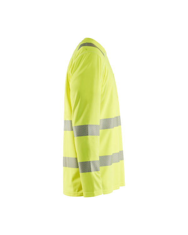 Blaklader Hi Vis Long Sleeve T Shirt– The long-awaited Blaklader hi-vis mesh vest is here at last. Built like the rest of our garments the quality is unrivalled in the vest arena. The contrast with black fabric allows you to work at your best while keeping the garment clean and visible as long as possible. – Now available at MTN Shop US.