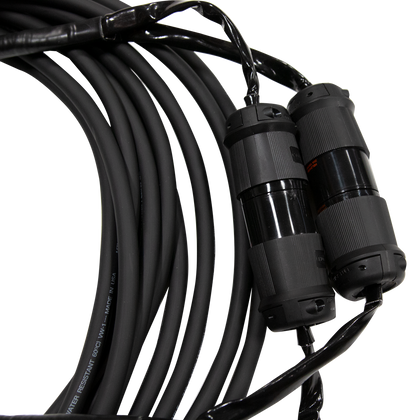 Mountain Productions Dual Twist Motor Cable 16/7 (3-Phase)– 16/7 Motor Cables with Dual Twist Hubbell Connectors for electric chain hoist power and control. Best motor cables for CM chain hoists in lengths from 5' to 200' – Now available at MTN Shop US.