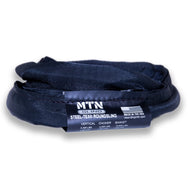 Eslingas redondas MTN Black Steel-Tex: las eslingas MTN están diseñadas para adaptarse a entornos teatrales y funcionar de forma segura durante todas sus aplicaciones de elevación. A la venta en longitudes de 2', 3', 4', 6', 8' 9', 12'. Las mejores eslingas redondas para aparejos, livianas, certificadas por OSHA, color negro teatral. – Ahora disponible en MTN Shop US. - imagen 2