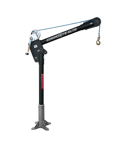 Fibra de carbono para grúa pescante Elite de OZ Lifting: la grúa pescante Elite compuesta de OZ Lifting es, libra por libra, la más liviana y resistente del mercado gracias a su construcción de fibra de carbono. La grúa pesa sólo 37 libras y tiene una capacidad de elevación de 1200 libras. La grúa está disponible con cabrestante manual, cabrestante eléctrico de 110 V CA o cabrestante eléctrico de 12 V CC. Cada grúa ha sido probada y certificada individualmente al 125%. – Ahora disponible en MTN Shop US.
