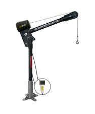 Fibra de carbono para grúa pescante Elite de OZ Lifting: la grúa pescante Elite compuesta de OZ Lifting es, libra por libra, la más liviana y resistente del mercado gracias a su construcción de fibra de carbono. La grúa pesa sólo 37 libras y tiene una capacidad de elevación de 1200 libras. La grúa está disponible con cabrestante manual, cabrestante eléctrico de 110 V CA o cabrestante eléctrico de 12 V CC. Cada grúa ha sido probada y certificada individualmente al 125%. – Ahora disponible en MTN Shop US. - imagen 3