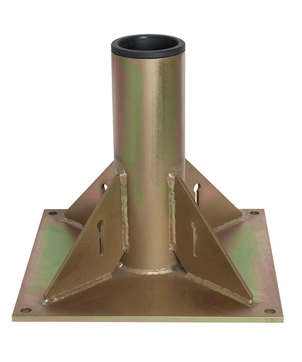Bases de elevación OZ para grúas pescante Tele-Pro: bases hechas a medida para grúas pescante tele-pro OZ Lifting. Mantenga su grúa segura con el pedestal o las bases de pared y reduzca la altura de la grúa con la base del zócalo. – Ahora disponible en MTN Shop US. - imagen 3