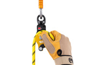 Petzl Spin S1 Pulley – The Petz spin S1 pulley is a highly efficient and compact single pulley with a swivel. The S1 has been engineered for maximum simplicity when setting up a haul or load deviation and can be opened even when attached to an anchor. The pulley is compact and lightweight which makes it an excellent tool for technical rescues and work with tensioned highlines. The smooth sheave has sealed balled bearings and is very efficient. The swivel makes it simple to orient the pulley under a load and - imagen 3