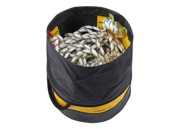 Petzl Bucket 30 Rope Bag – For comfortable work, good tools are necessary: packs, gloves, accessories... Petzl offers an entire line of innovative accessories. – Now available at MTN Shop US.