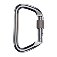 Mosquetón de acero inoxidable con bloqueo grande D PMI SMC: los mosquetones de acero inoxidable con bloqueo grande D de SMC son ideales para profesionales de rescate. Se adapta fácilmente a los rieles de la caja de arena; Acabado en acero inoxidable o revestimiento negro: ahora disponible en MTN Shop US. - imagen 2