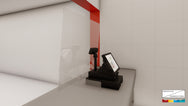MTN Plexiglass Protective Screen 2'-2" (W) x 3' (H)– This is a transparent anti-bacterial screen with stands to place on a counter or desk, limiting the risks of airborne germs between colleagues whilst still enabling them visibility. – Now available at MTN Shop US. - imagen 2