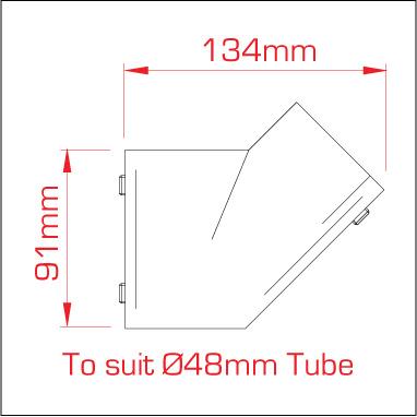 Doughty Angle Tee 45 deg. Spec