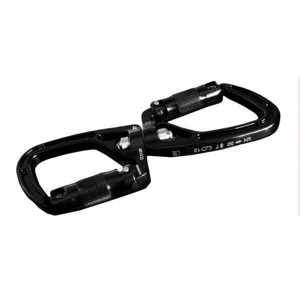 Rock Exotica SwivaBiner (Auto-Lock) – The SwivaBiner features a high-strength bushing that will withstand greater abuse than a bearing. – Now available at MTN Shop US.