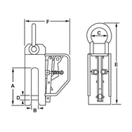 Abrazadera de cabeceo de pilotes Camlok™ CP: los productos Camlok están diseñados para ofrecer resistencia en aplicaciones específicas. Sus abrazaderas de cabeceo de pilotes CP están especialmente diseñadas para cabecear láminas de acero. La abrazadera de lanzamiento de pilotes CP tiene la ventaja de tener una cuerda adjunta para soltarla fácilmente del suelo. – Ahora disponible en MTN Shop US. - imagen 2