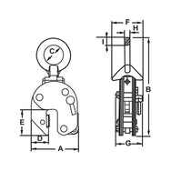 Abrazadera de placa universal con bisagras CY Camlok™: para levantar placas más largas con eslingas de cadena de dos patas, utilice la abrazadera de placa universal con bisagras CY de Camlok. Estas abrazaderas de placa se pueden utilizar en materiales con una dureza superficial de hasta 300 Brinell (32HRc). Gracias a la característica de anillo de gancho giratorio, la abrazadera para placa con bisagras CY se puede instalar en una placa de acero en cualquier posición. – Ahora disponible en MTN Shop US. - imagen 2