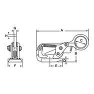 Abrazadera para placa Camlok™ THS: las abrazaderas para placa Camlok THS de CM se pueden usar con eslingas de una o dos patas con un ángulo máximo de 60°. Estas abrazaderas están diseñadas para usarse en placas de acero estructural con una dureza superficial de hasta 300 Brinell (32HRc), siempre que la placa pueda soportar las fuerzas impuestas. Confíe en la marca Camlok para manipular sus materiales de forma segura y confiable en todo momento. – Ahora disponible en MTN Shop US. - imagen 2